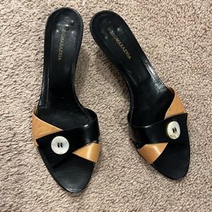 Bcbgmaxazria Multicolour leather mules Size 7.5